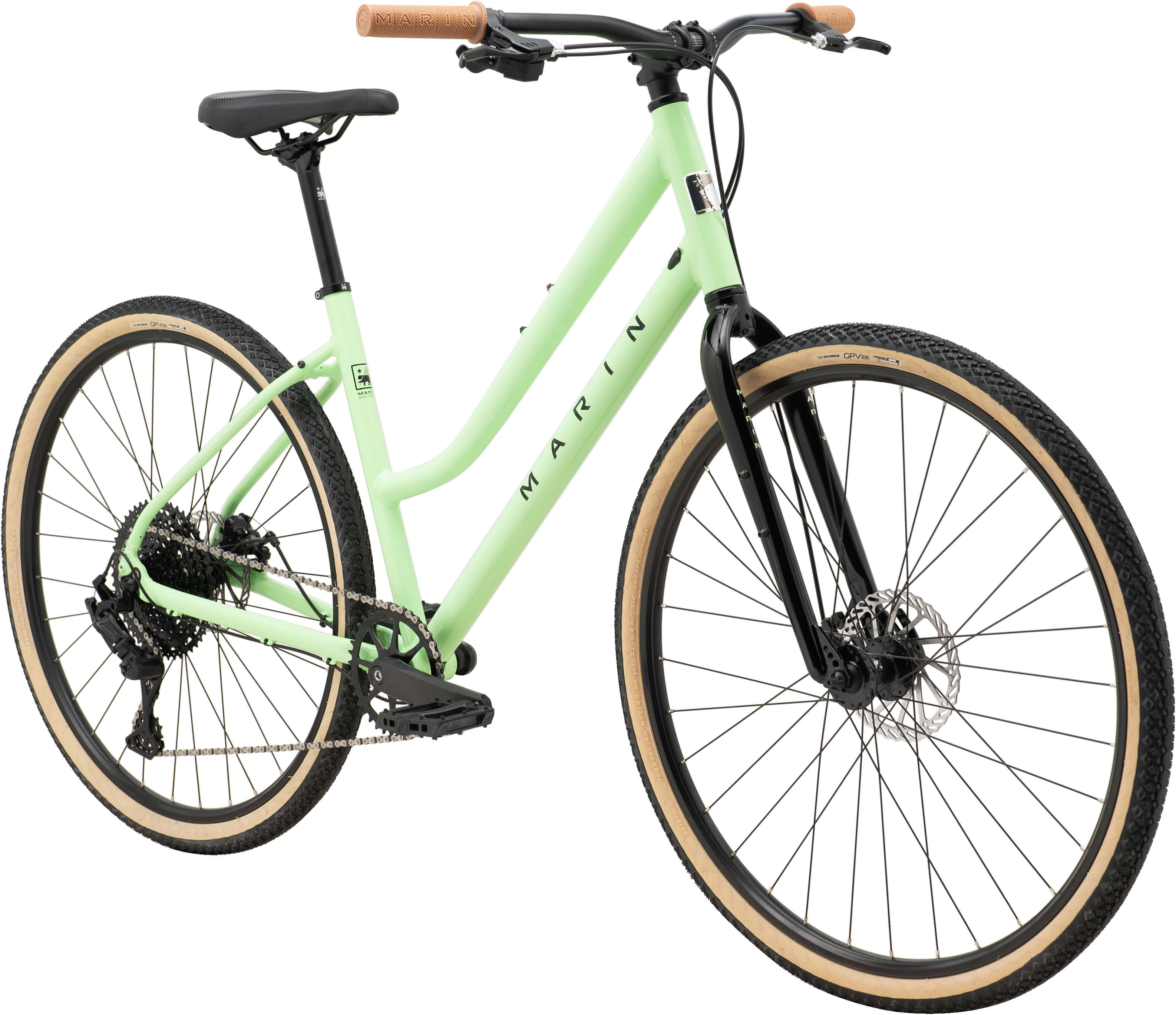 Велосипед 28" Marin KENTFIELD 2 ST рама - S Gloss Light Green/Black/Green A5 фото 2