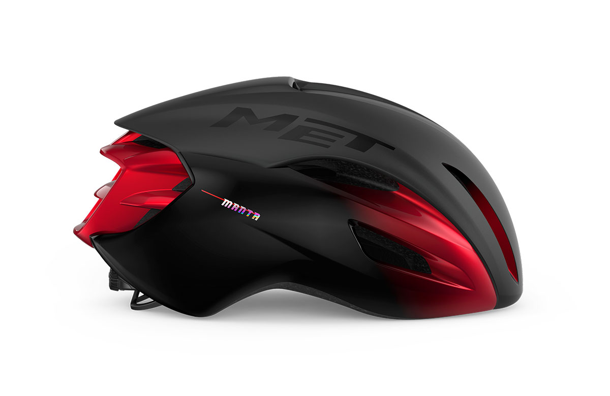 Шолом Met MANTA MIPS CE розмір M (56-58) black red metallic/matt/glossy, чорно-червоний металік матовий/глянцевий фото 2