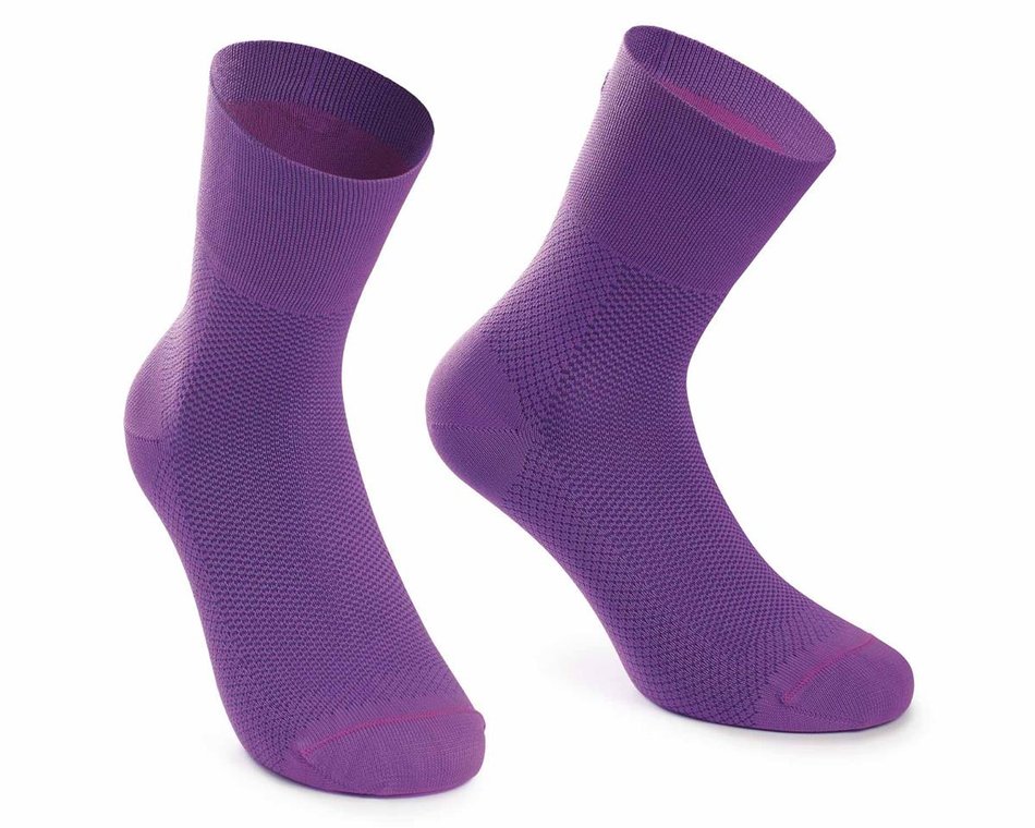 Шкарпетки ASSOS Mille GT Socks Venus, фіолетові, II/43-46