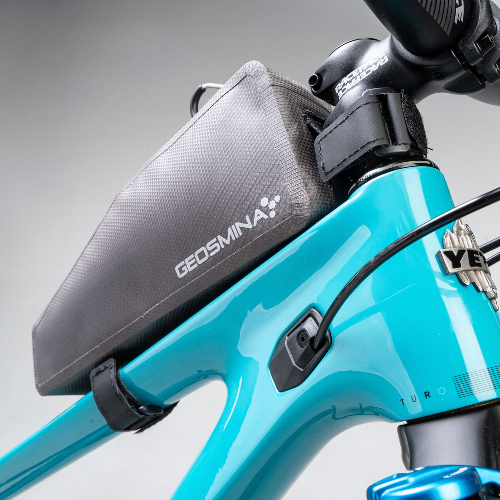 Сумка на верхнюю трубу GEOSMINA Large Top Tube Bag (1L), 160г, серая фото 3