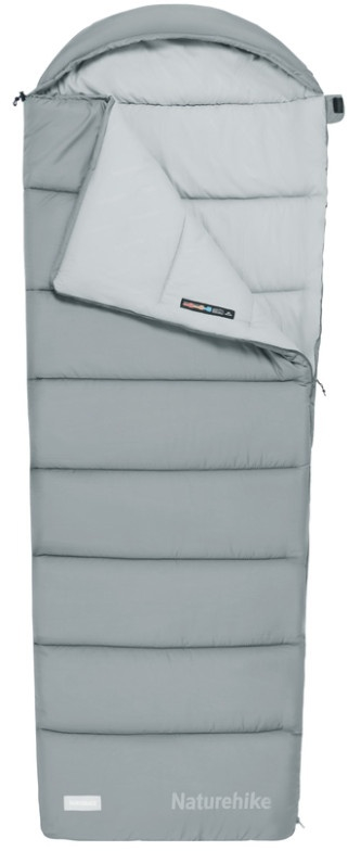 Спальный мешок Naturehike MS300 CNK2350WS023, левый, серый фото 