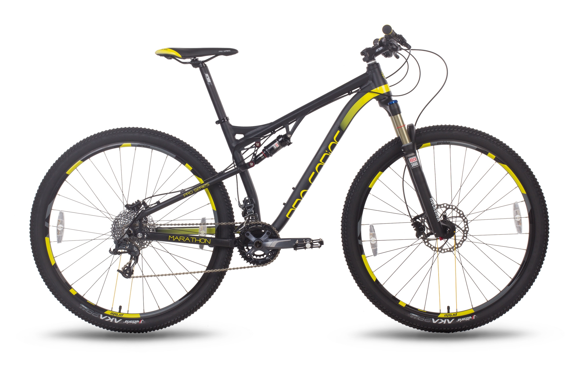 Велосипед 29 '' Pride XC-29 MARATHON рама - 20 "чорно-жовтий матовий 2015 фото 1