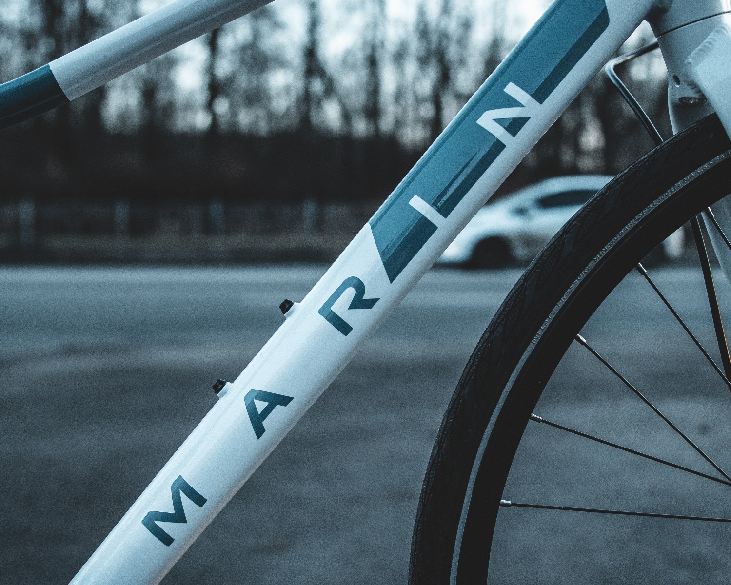 Велосипед 28" Marin TERRA LINDA 2 рама - M 2021 Gloss White/Ash Blue/Deep Blue фото 2