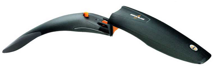 Крыло пер. 28" Pl SKS Shockblade быстросъем., гибкие боковины, черное фото 