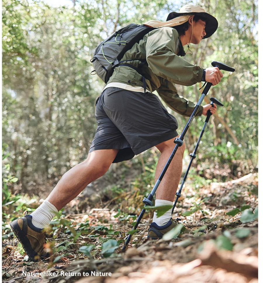 Трекінгова палиця Naturehike CNK2550DS012, 3 секції, 61-125 см, синя, 1 шт фото 4