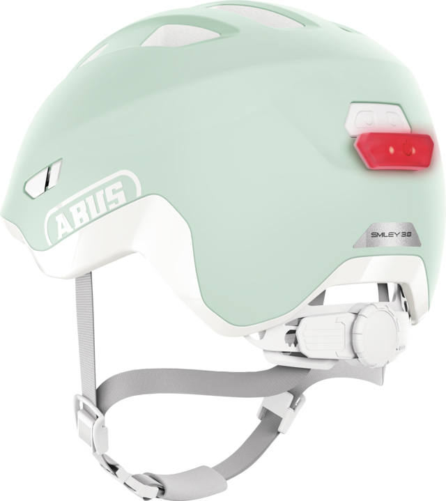Шлем детский ABUS SMILEY 3.0 ACE LED, размер S (45-50 см), Pure Mint фото 3