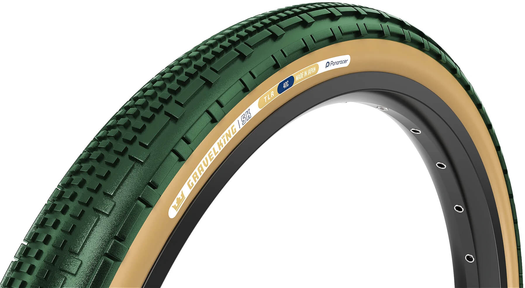 Покрышка 700x40C Panaracer GRAVELKING SK GEN2 Limited Edition 2026, British Racing Green/Brown фото 
