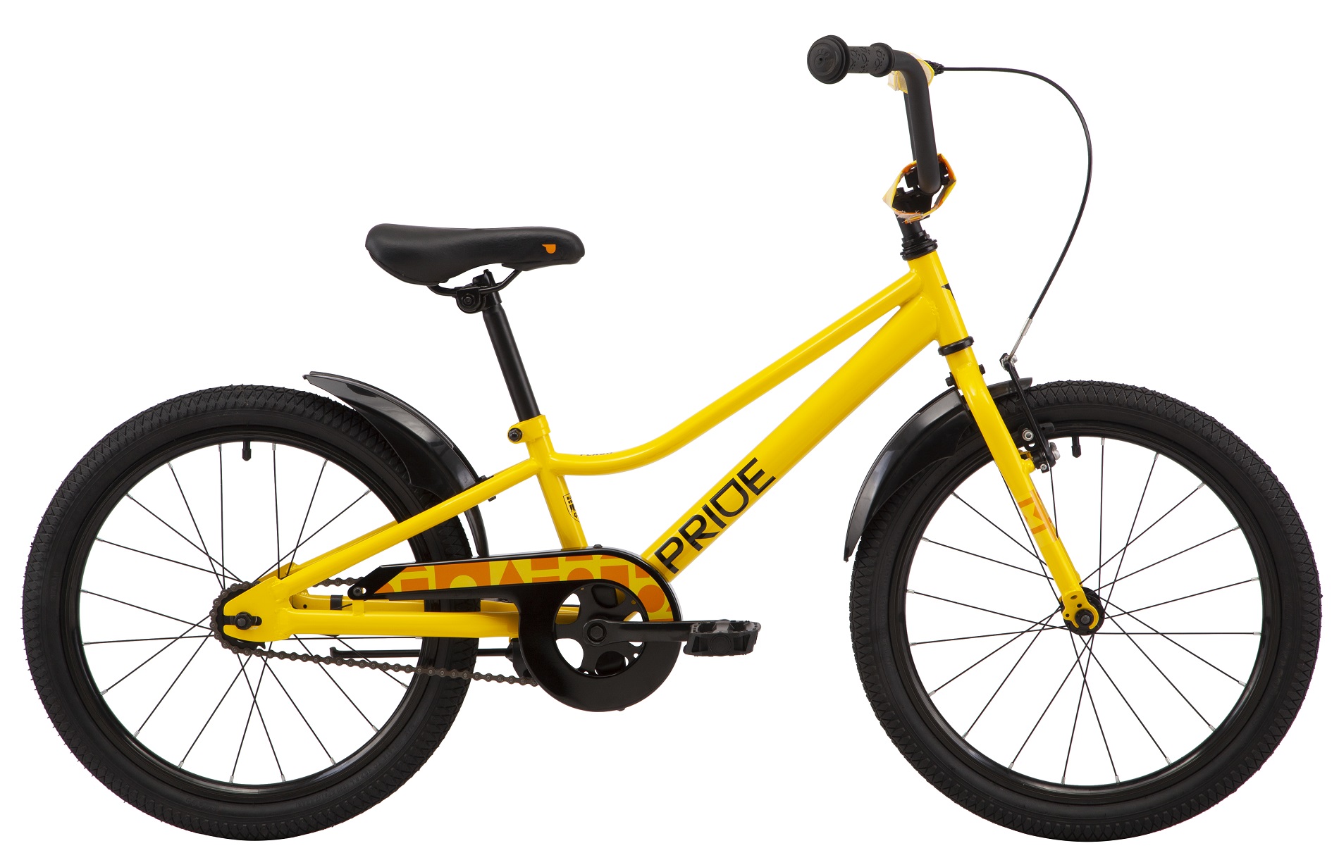 Велосипед 20" Pride FLASH 20 2023 жовтий фото 