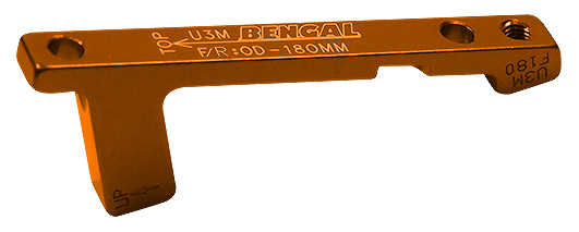 Адаптер Bengal торм. калипера передний/задний 180mm PM оранжевый фото 1