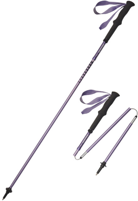 Трекінгова палиця Naturehike CNK2450DS016, 3 секції, 110 см, фіолетова, 1 шт фото 