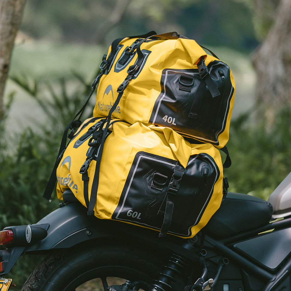 Сумка дорожня водонепроникна Naturehike CNK2450XB015, 40 л, жовта фото 7