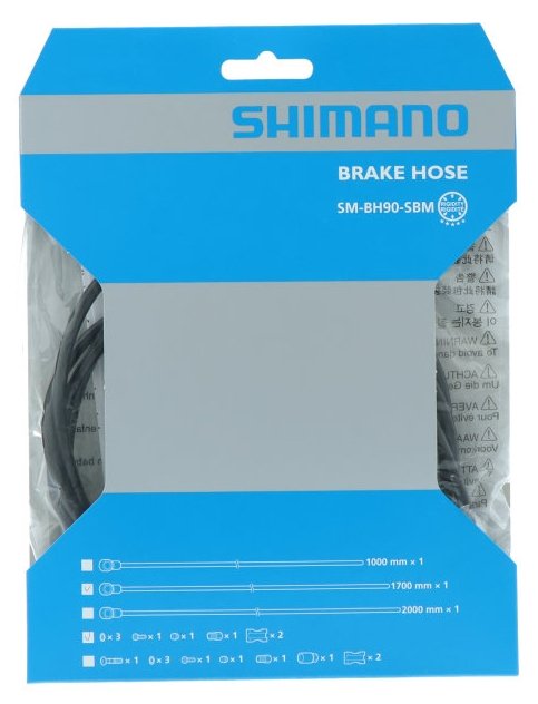Гідролінія Shimano SM-BH90-SBM-LL DEORE XT, 1000 мм, з комплектом з'єднання, чорна фото 
