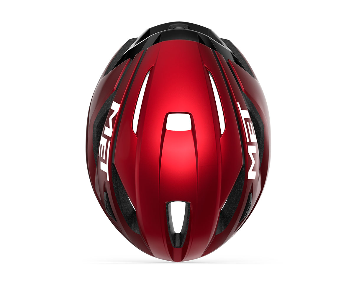 Шлем Met STRALE CE размер M (52-58), red metallic/glossy, красный металлик глянцевый фото 4