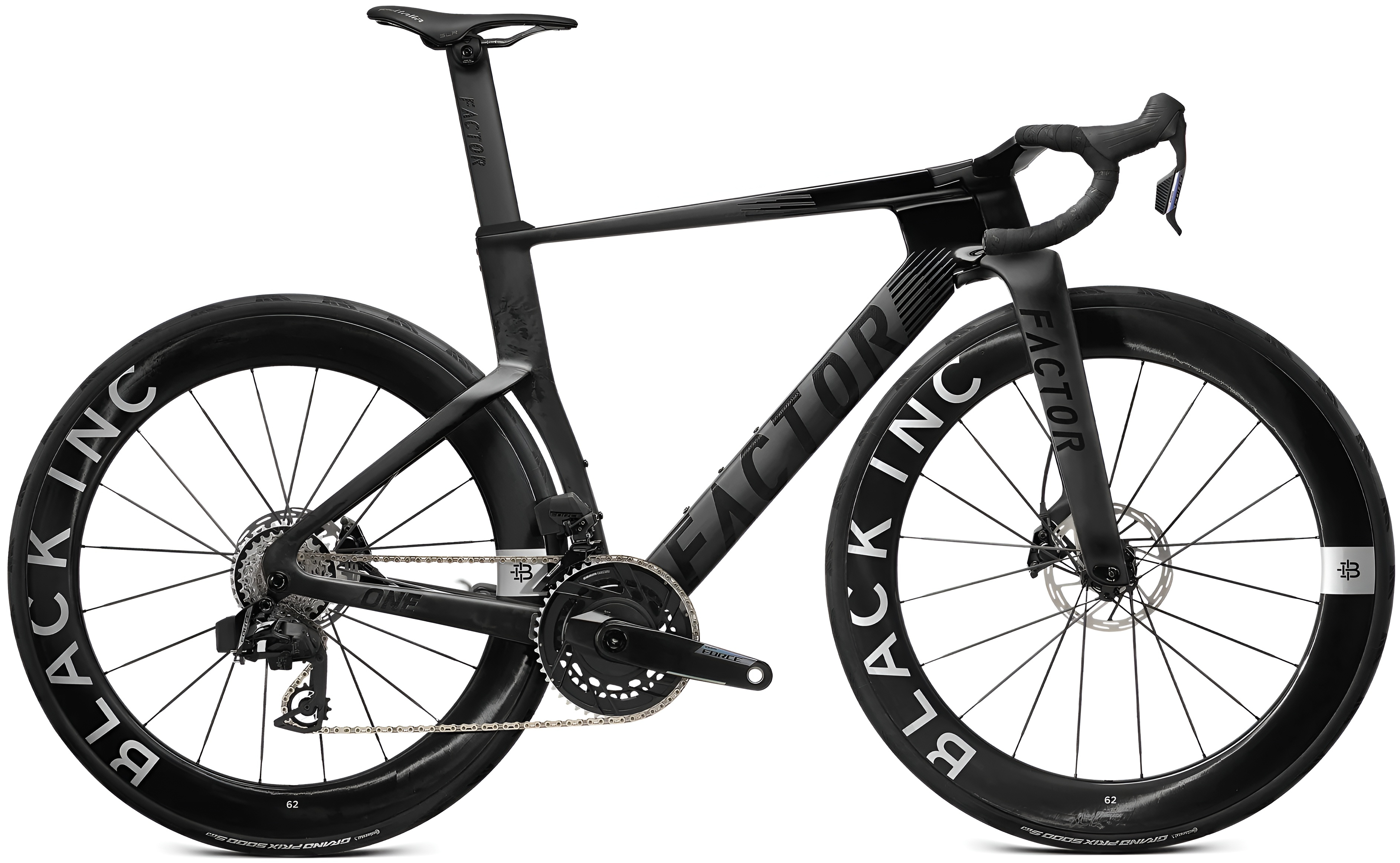 Велосипед 28" Factor ONE Sram Force 172,5 PM /Bar Size_1 38cm/Bi 48/58 рама - 54 см Onyx Black B6 фото 