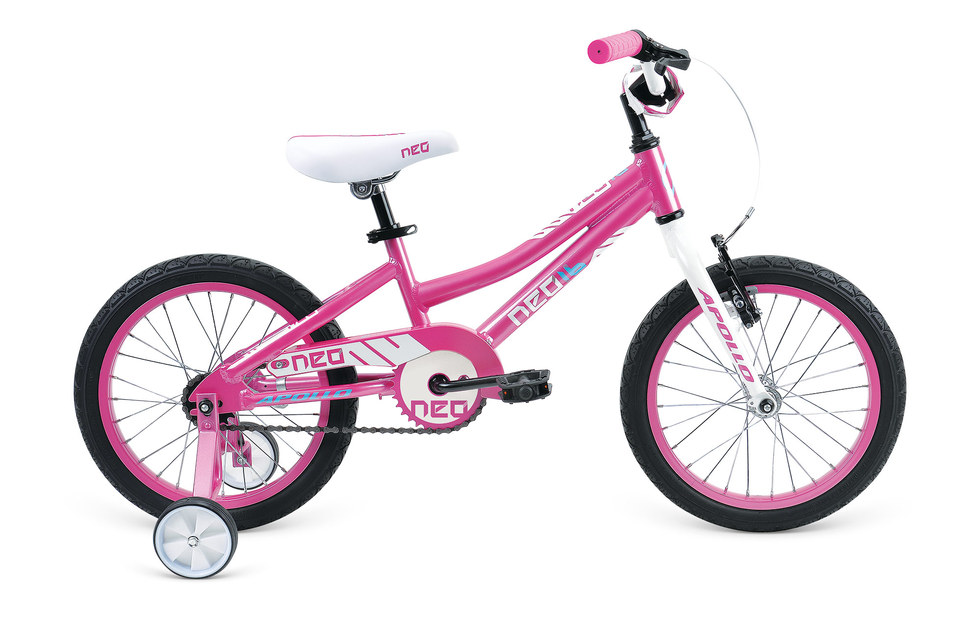 Велосипед 16" Apollo NEO girls gloss Pink / gloss White