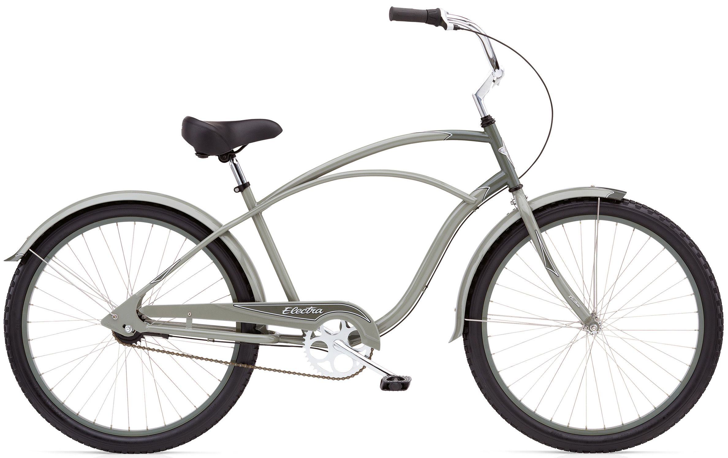 Велосипед 26" Electra Cruiser Custom 3i Men's Grey/dark Grey фото 