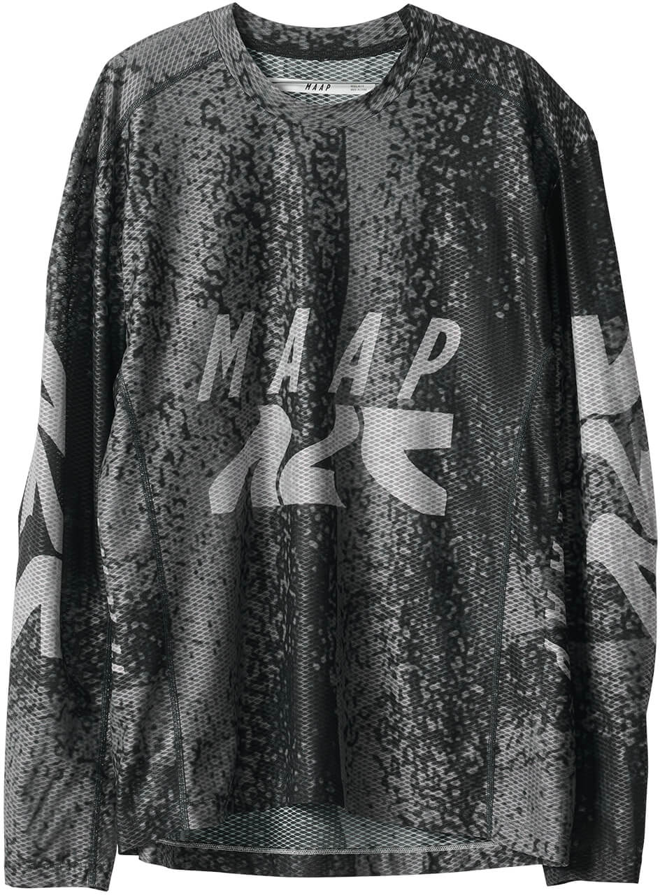 Лонгслив MAAP Alt Road Mesh LS Tee Silver/Black S фото 