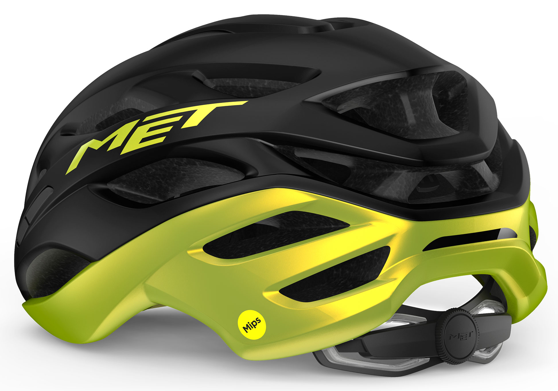 Шолом Met ESTRO MIPS CE розмір S (52-56), Black Lime Yellow Metallic Glossy фото 3