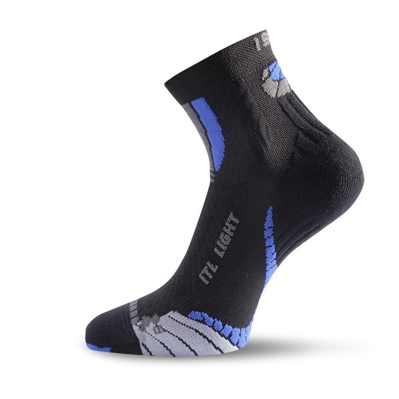 Термошкарпетки Lasting трекінг ITL 905, розмір S, чорні/сині фото 