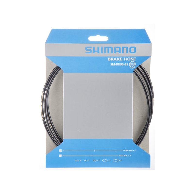 Гідролінія Shimano SM-BH90-SS для дискового гальма, 1000 мм, чорна фото 