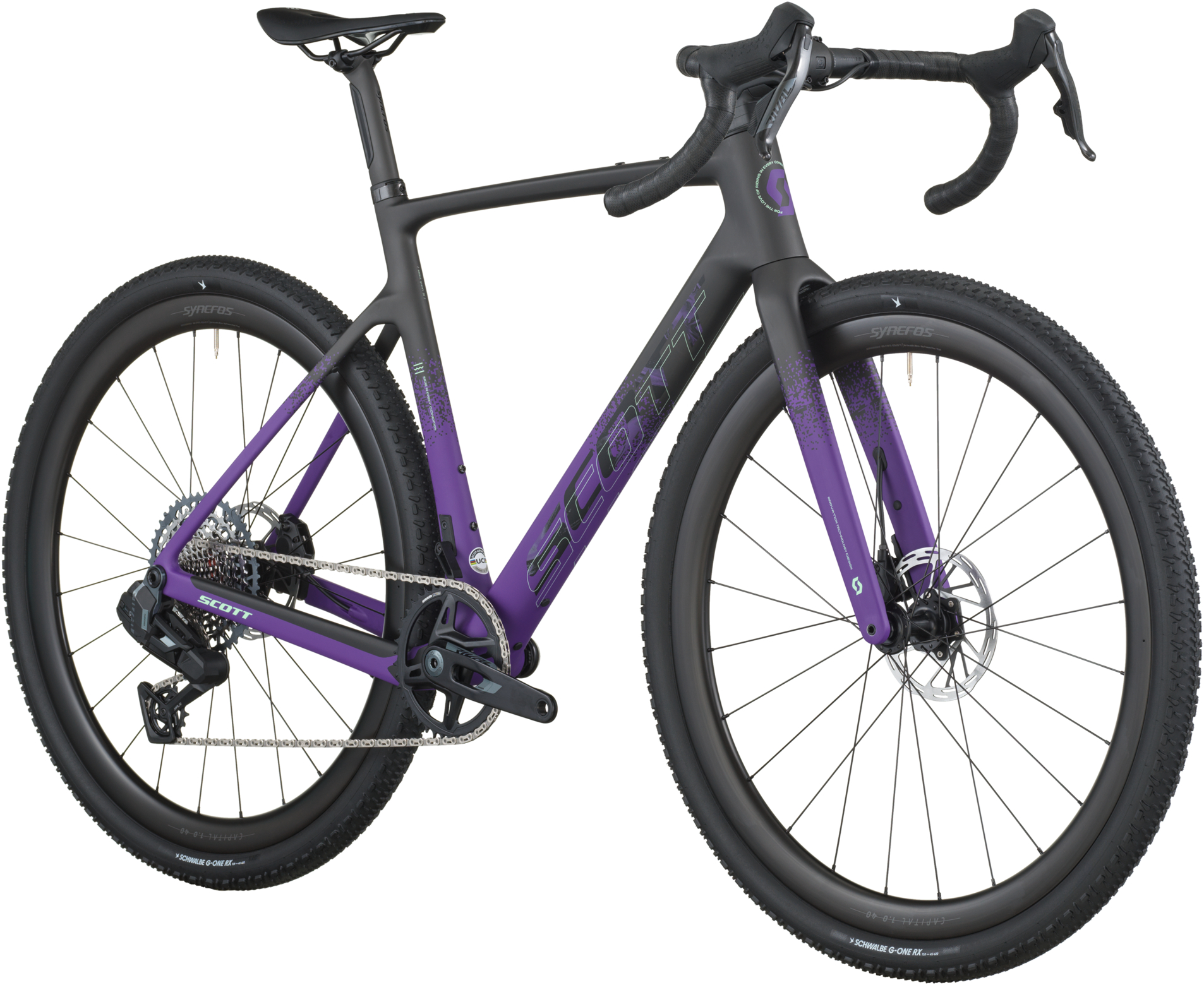 Велосипед 28" Scott ADDICT GRAVEL 20 рама - M Сarbon black / Іndigo purple B6 фото 2
