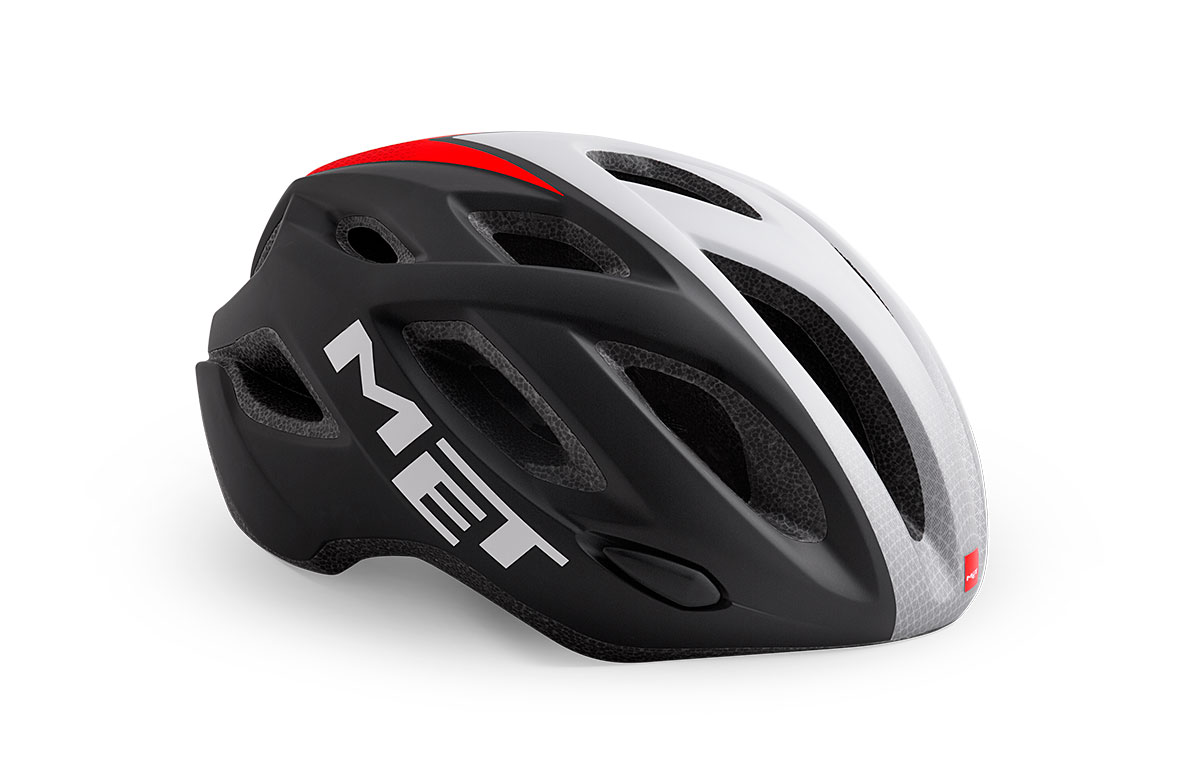 Шлем Met IDOLO CE размер M (52-59), black shaded white red matt, черно-белый матовый
