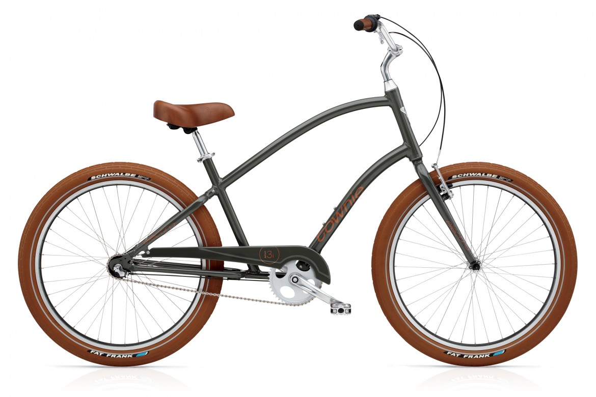 Велосипед 26" Electra Townie Balloon 3i Men's army Grey фото 