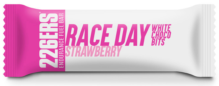 Батончик 226ERS Race Day Choco bits Energy белый шоколад/клубника 40г фото 