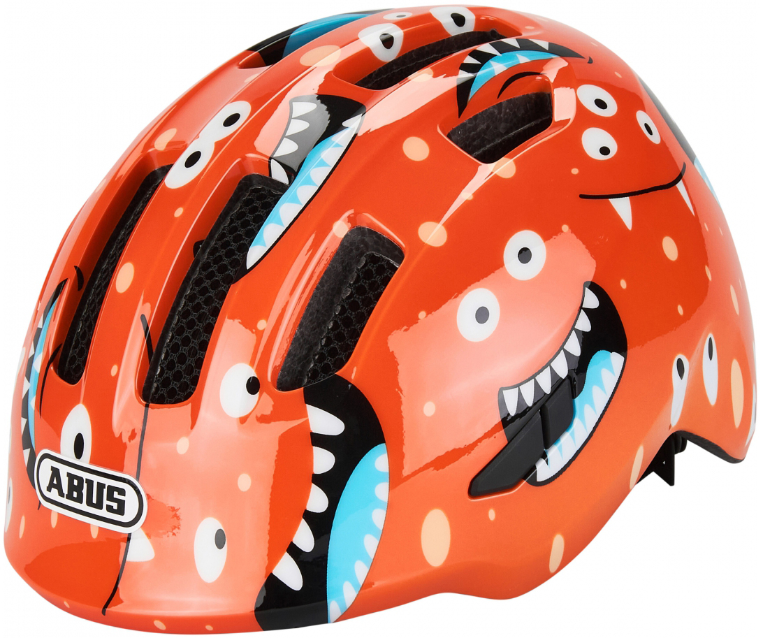 Шлем детский ABUS SMILEY 3.0, размер M (50-55 см), Orange Monster