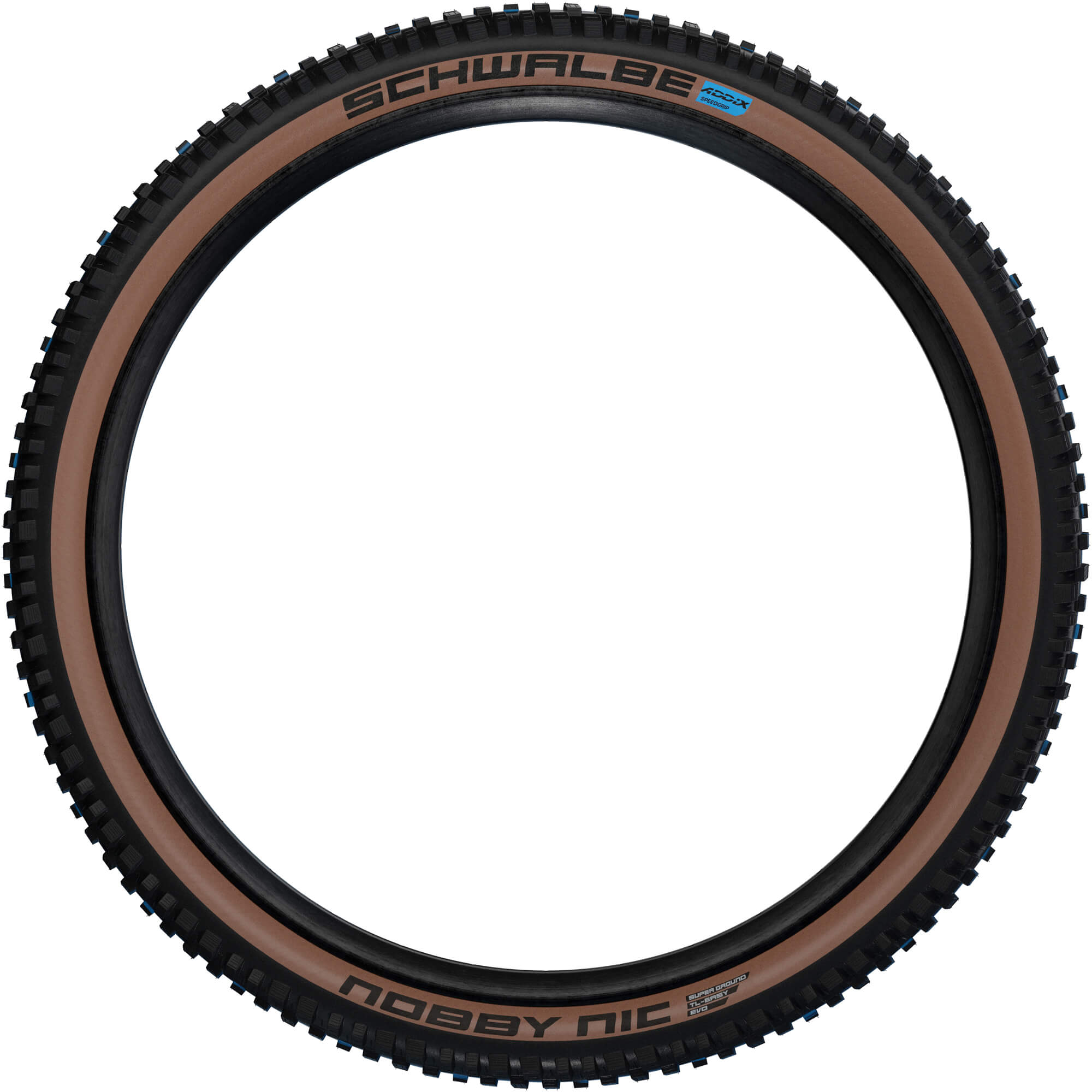 Покришка 29x2.40 (62-622) Schwalbe NOBBY NIC Evo, Super Ground, TLE, B/BRZ-SK HS602 ADDIX SpeedGrip 67EPI B фото 2