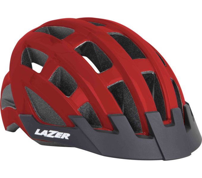 Шлем LAZER Compact, красный, размер 54-61см