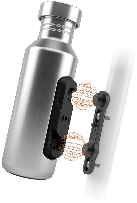 Фляга 0,6 Fidlock TWIST STEEL BOTTLE 600 + BIKE BASE, Silver фото 