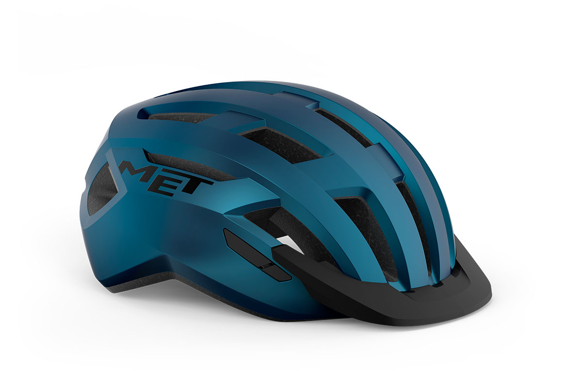 Шлем Met ALLROAD CE размер S (52-56), blue-black matt, синий матовый фото 