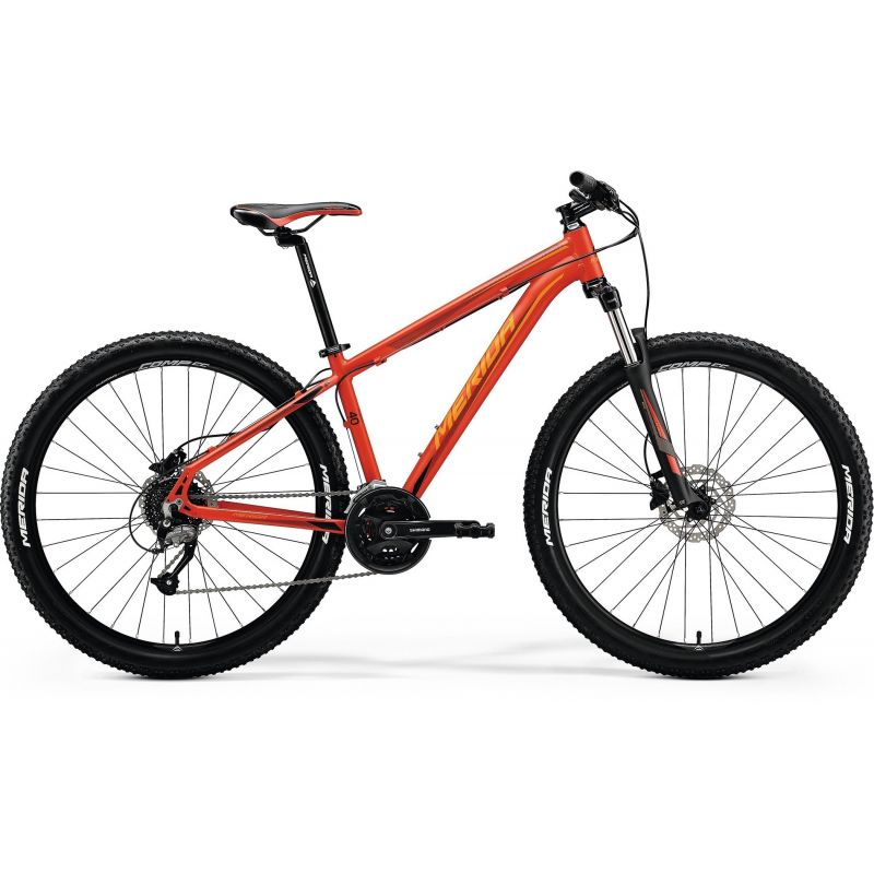 Велосипед 27,5" Merida Big.Seven 40-D рама 17" красно-оранжевый 2018 фото 