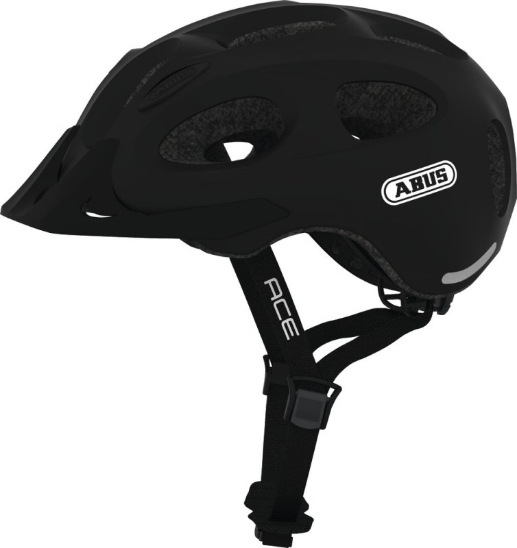Шлем ABUS YOUN-I ACE, размер M (52-57 см), Velvet Black, черный