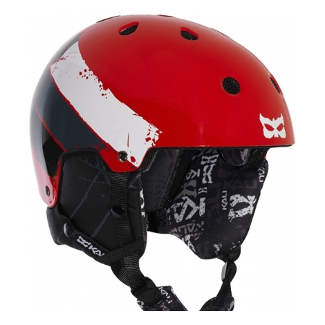 Шлем зимний KALI Maula размер L black-red фото 