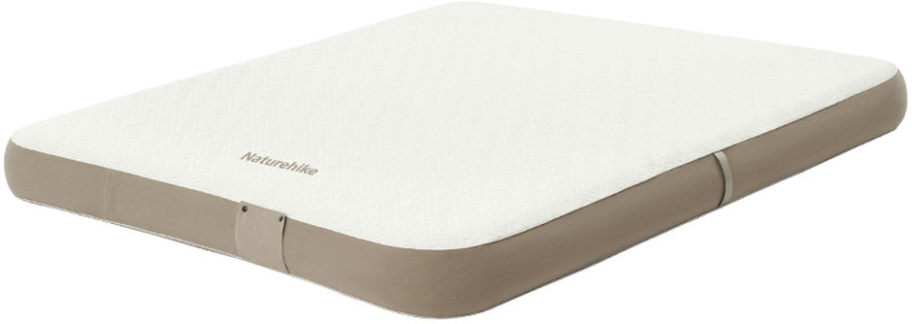 Матрац надувний Naturehike CNK2450WS040, 200x180x25 см, вбудований насос для надування, сірий фото 