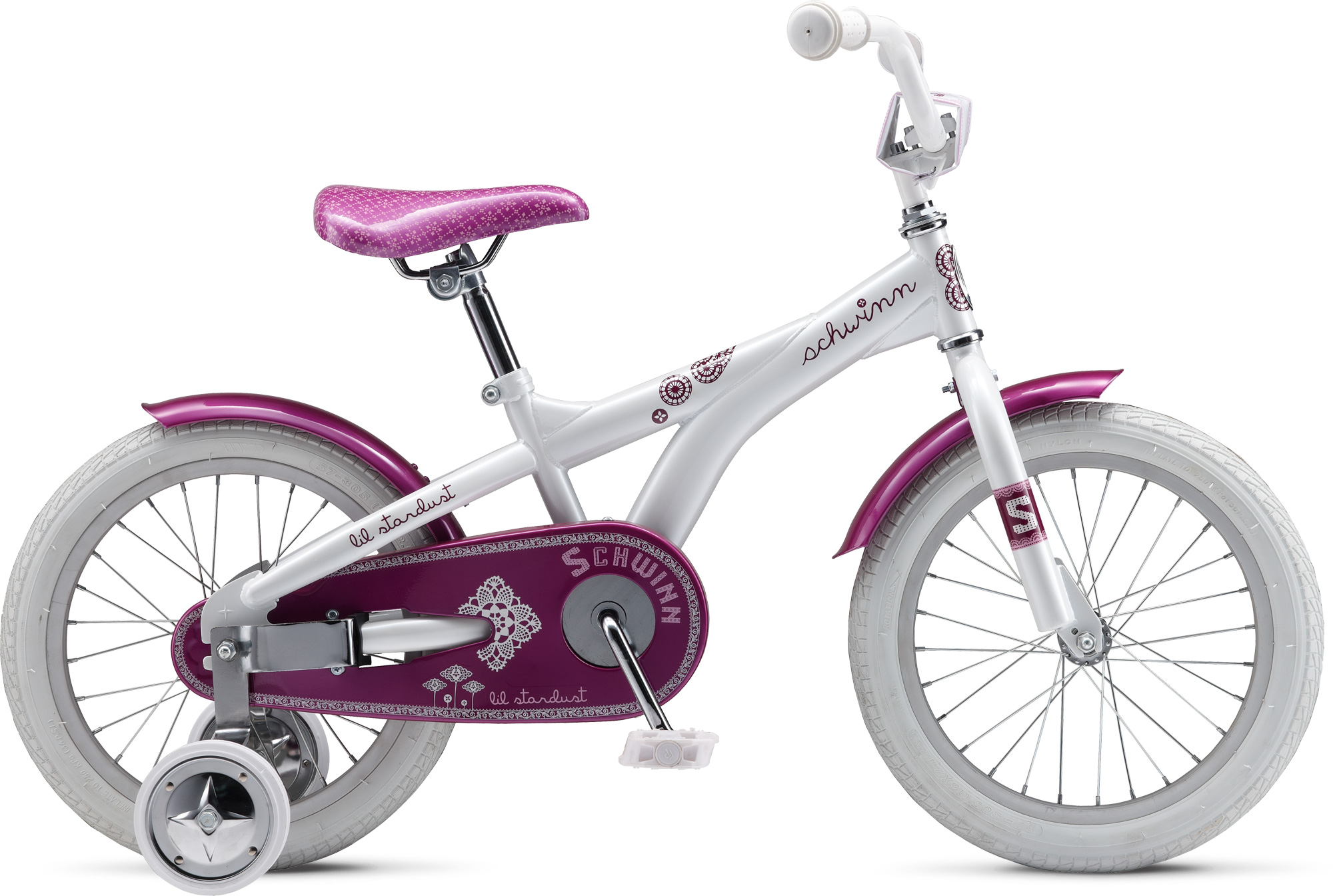 Велосипед 16 "Schwinn Lil Stardust girls white-purple 2013 фото 