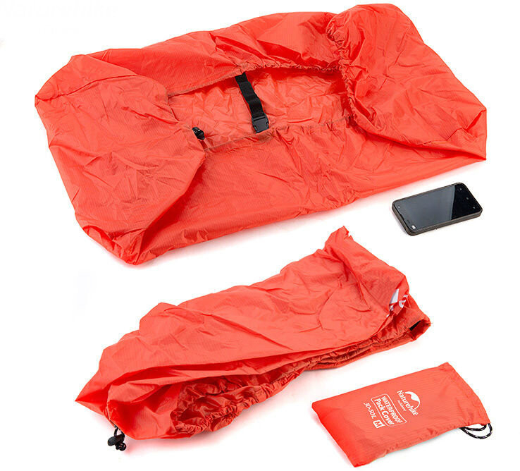 Чехол для рюкзака Naturehike NH15Y001-Z, размер L, 50-70 л, оранжевый фото 3