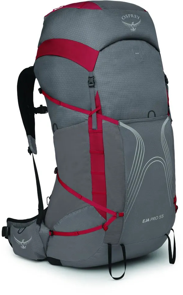 Рюкзак Osprey EJA PRO 55 Dale Grey/Poinsettia Red WM/L фото 