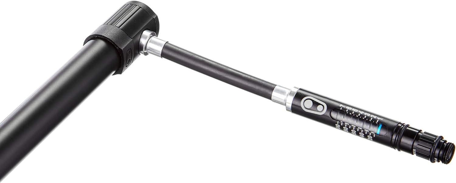 Мінінасос Crankbrothers KLIC HP GAUGE, алюмінієвий, з манометром, presta/schrader, 120psi / 8.3 bar, чорний фото 4