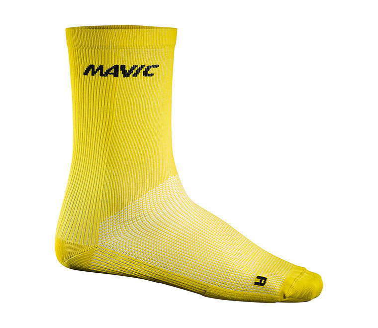 Шкарпетки Mavic COSMIC HIGH SOCK, жовті, р.43-46 фото 