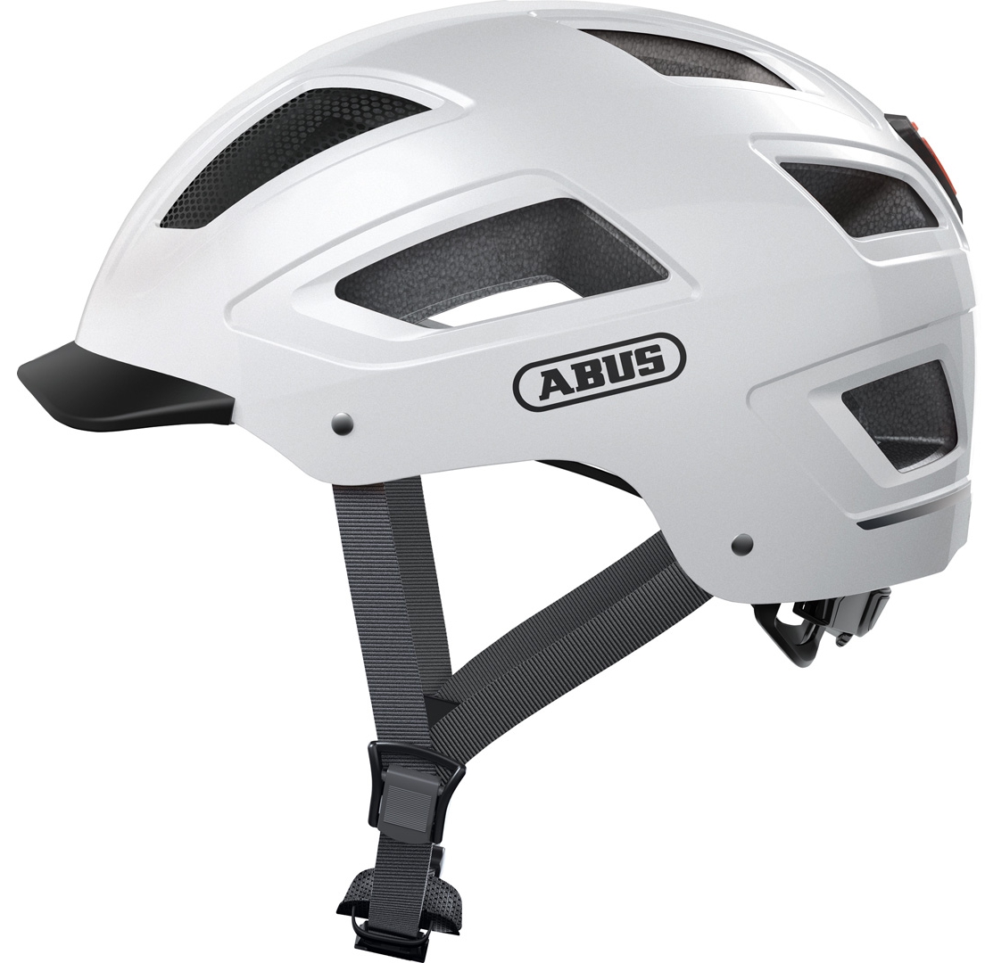 Шлем ABUS HYBAN 2.0, размер M (52-58 см), Polar White, бело-черный фото 