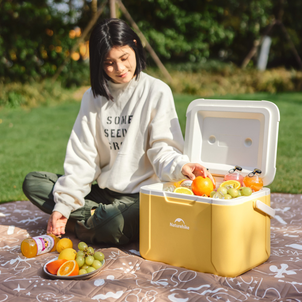 Холодильник туристический Naturehike CNK2450CF012, 18 л, желтый фото 10