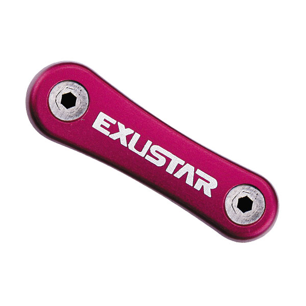 Набор шестигран. EXUSTAR E-T16 (6/5/4/3/25/2 mm) 8 функц. красный