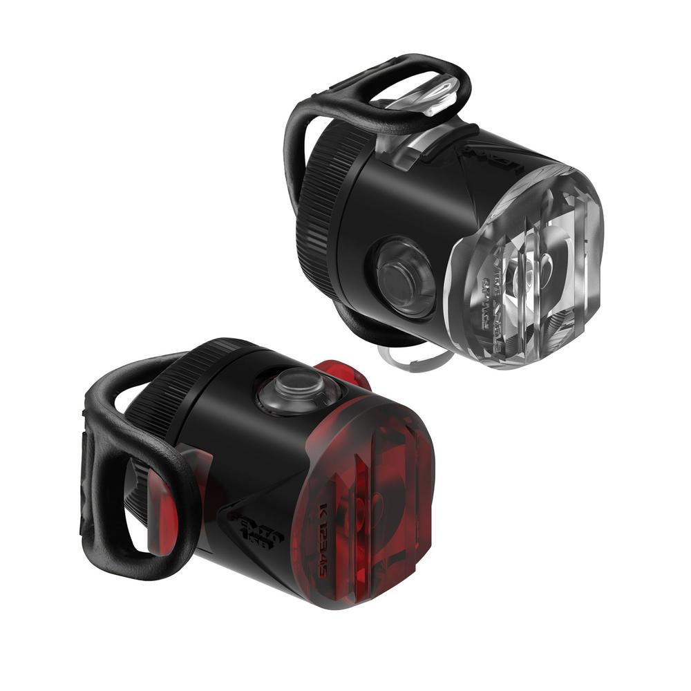 Комплект мигалок Lezyne FEMTO USB DRIVE PAIR 15/5 Лм, черный фото 1