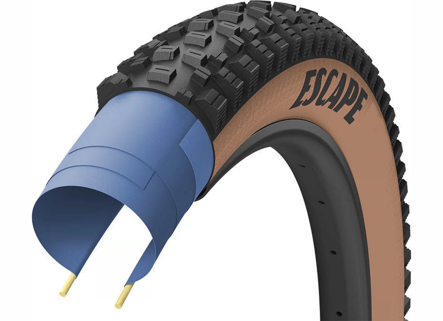 Покришка 27.5x2.6 (66-584) GoodYear ESCAPE Ultimate Tubeless Complete, Blk/Tan фото 