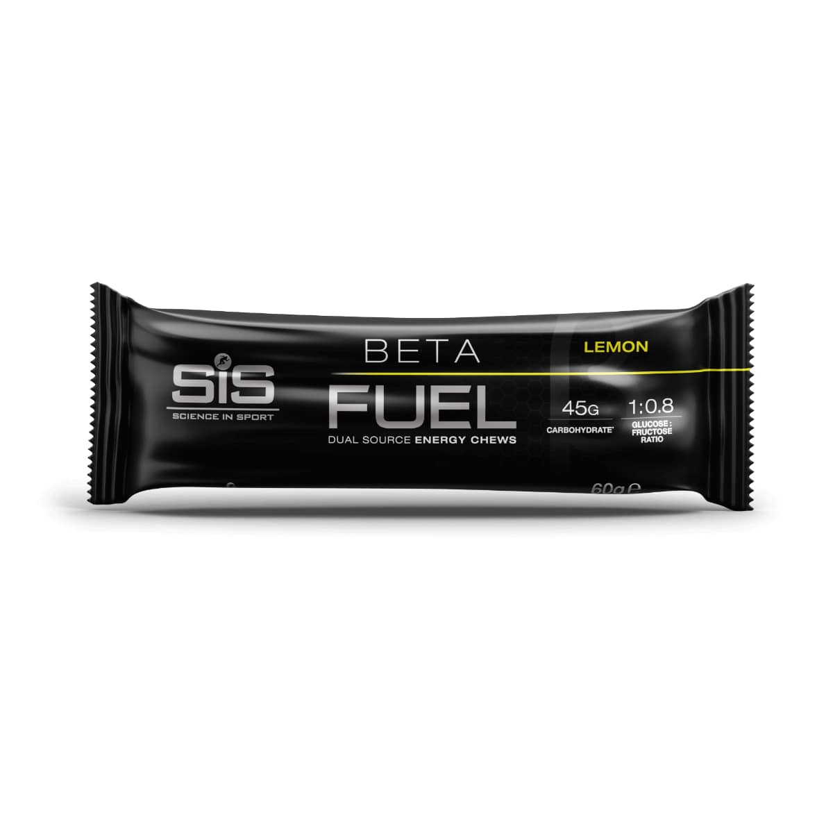 Батончик енергетичний високовуглеводний SIS Beta Fuel Energy Chew, Лимон, 60 г фото 1