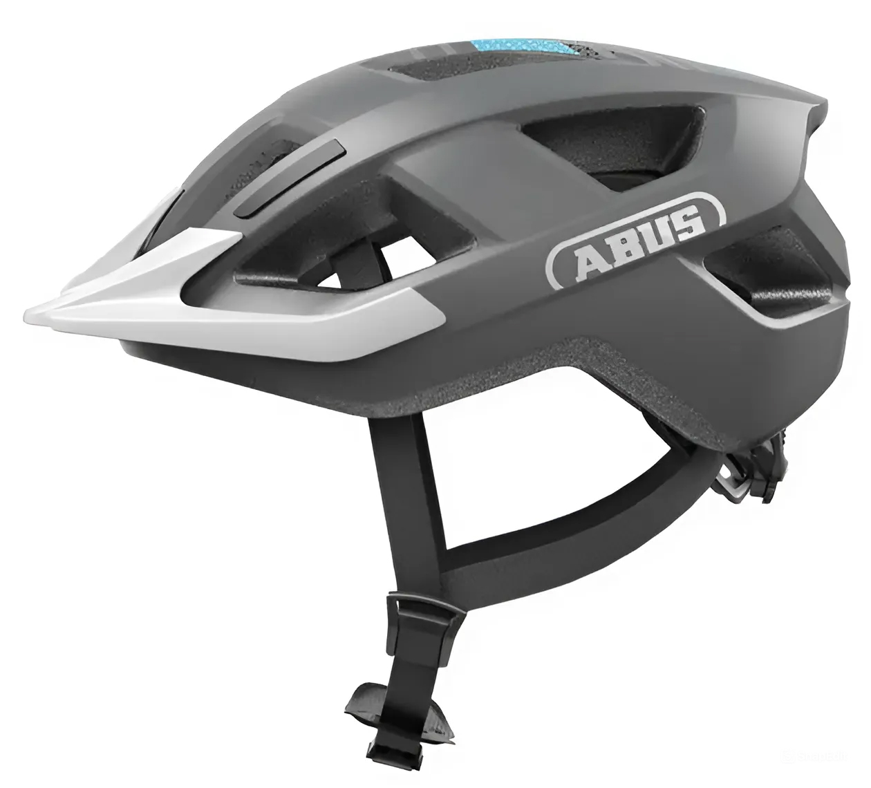 Шолом ABUS ADURO 3.0, розмір S (51-55 см), Race Grey, сіро-білий фото 1