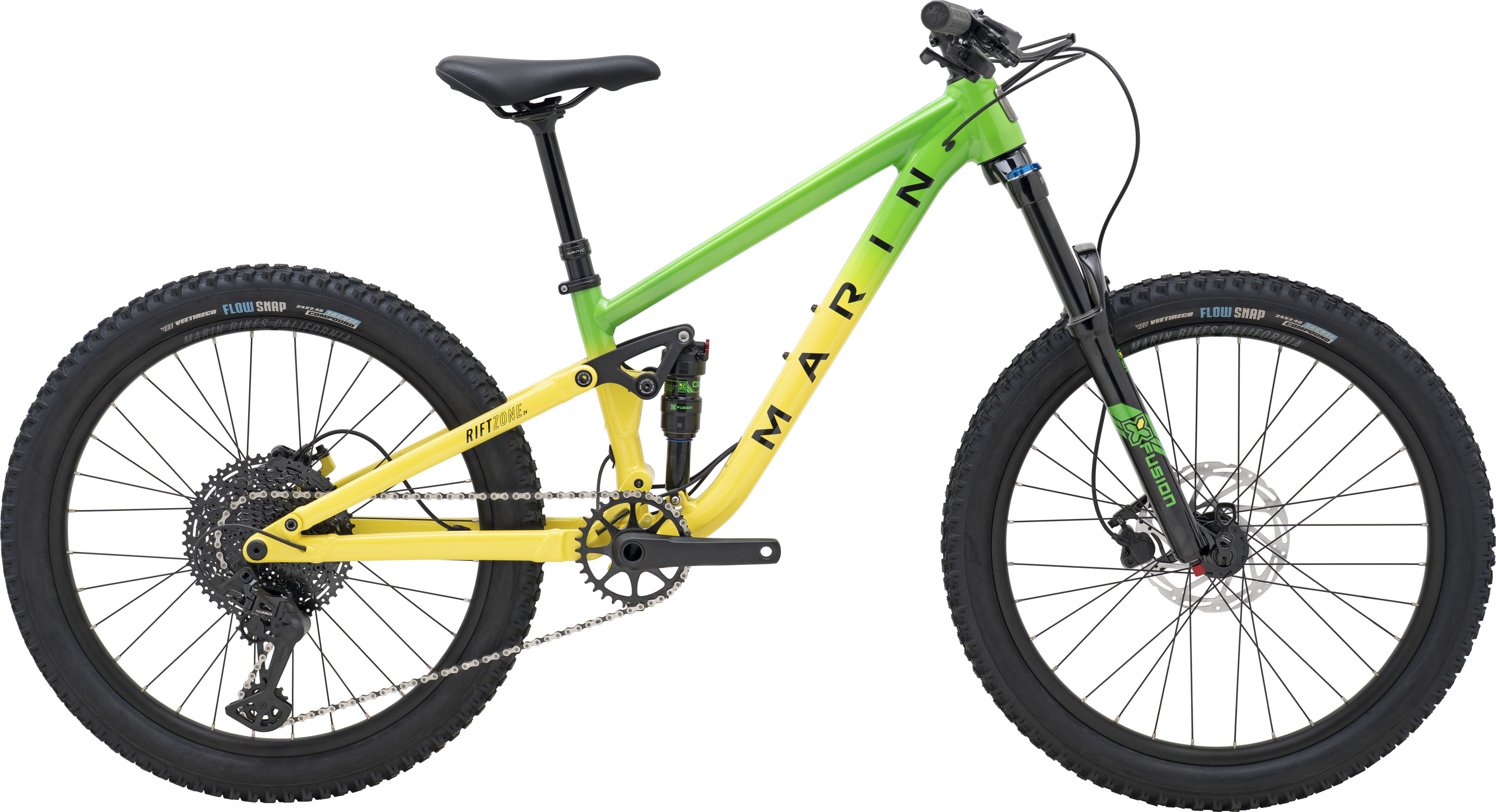 Велосипед 24" Marin RIFT ZONE JR Green Yellow Fade B6 фото 